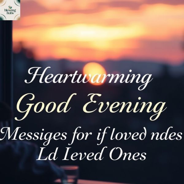 4. Heartwarming Good Evening Messages for Friends and Loved Ones