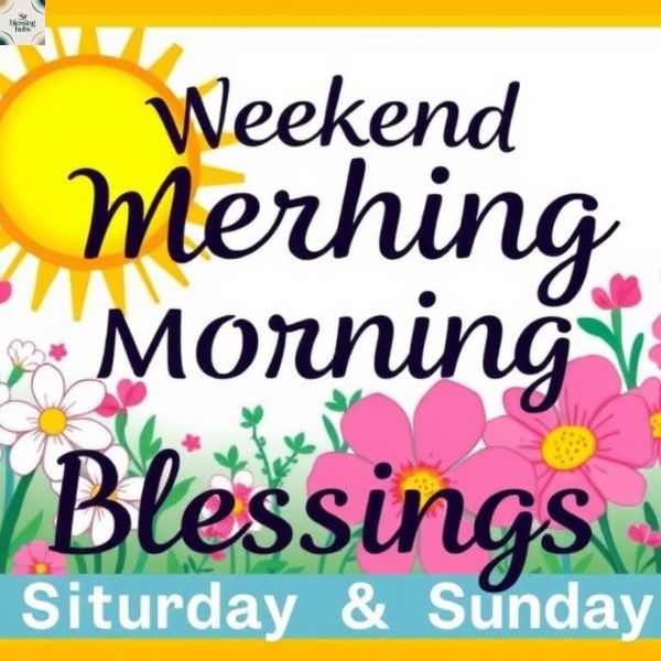 Weekend Morning Blessings to Start Saturday and Sunday Right