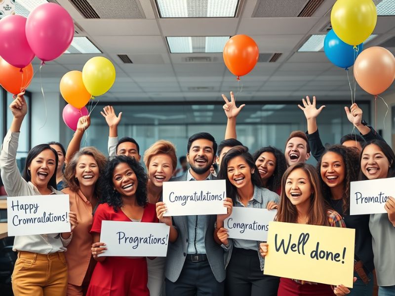 2. Heartfelt Promotion Wishes for Coworkers 😍