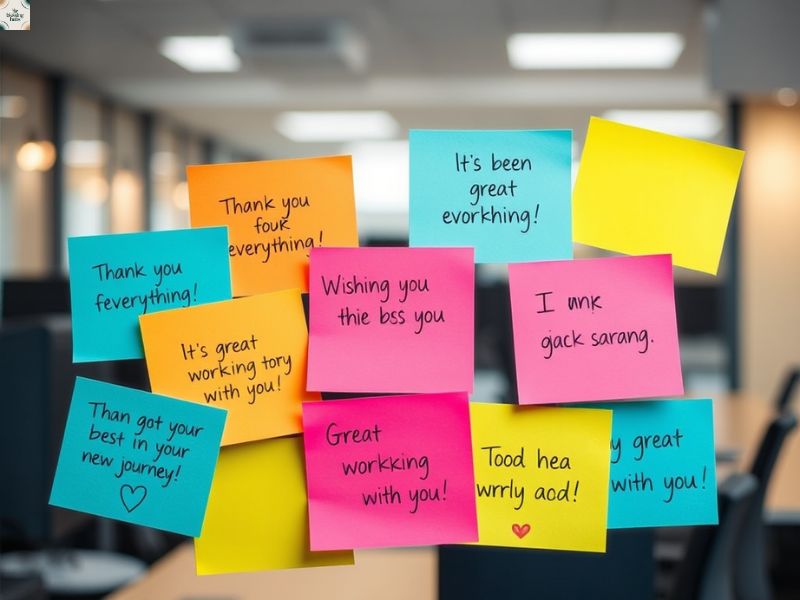 5️⃣ Thoughtful Goodbye and Thank You Messages for Colleagues 💭