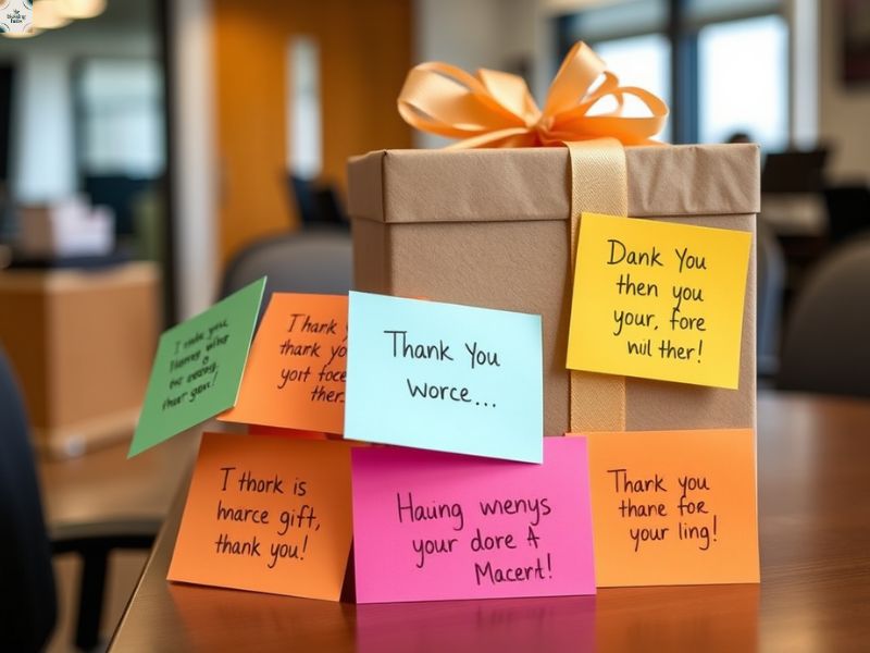 7️⃣ How to Thank a Coworker for a Gift in a Polite and Personal Way 🎁