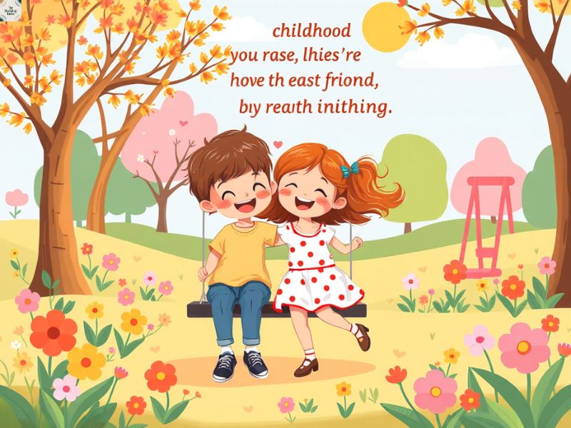 💌 4. Short & Sweet Childhood Friendship Quotes for Every Moment